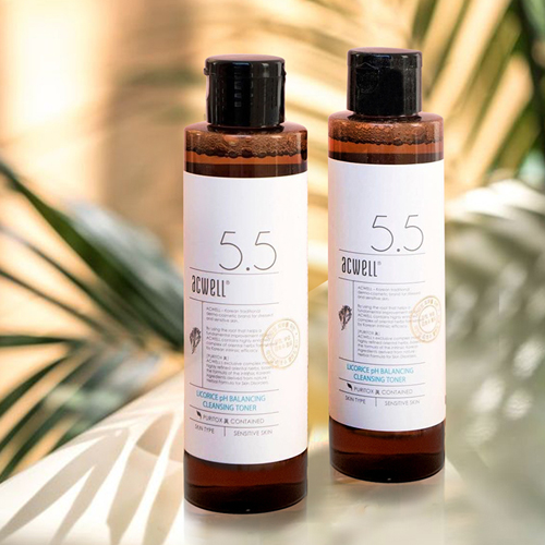 2 bottles of the acwell licorice ph balancing cleansing toner: the third step to prep your skin for flawless make up