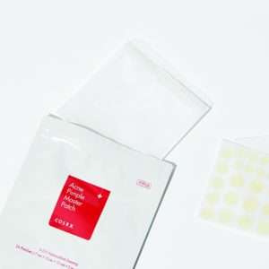Packet with the strip with patches of the Cosrx Acne pimple master patch: One of the Best Korean skincare products 
