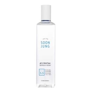 Transparent Bottle of the etude house soon jung toner: One of the Best Korean skincare products 