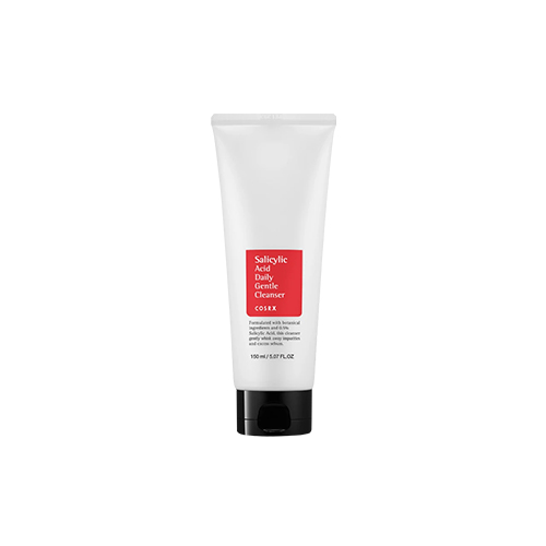 Image of the Cosrx Salicylic Acid Daily gentle cleanser (Red and white tube) : one of the best Korean cleansers for oily, acne-prone skin